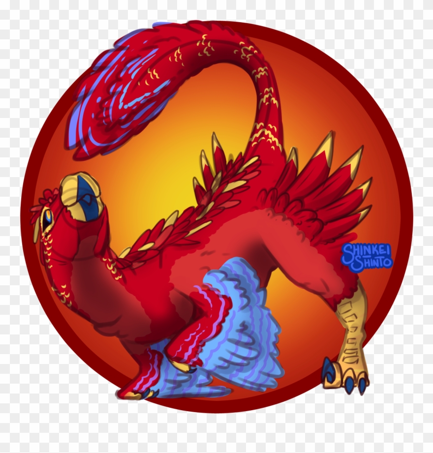 Playful Raptor Clipart