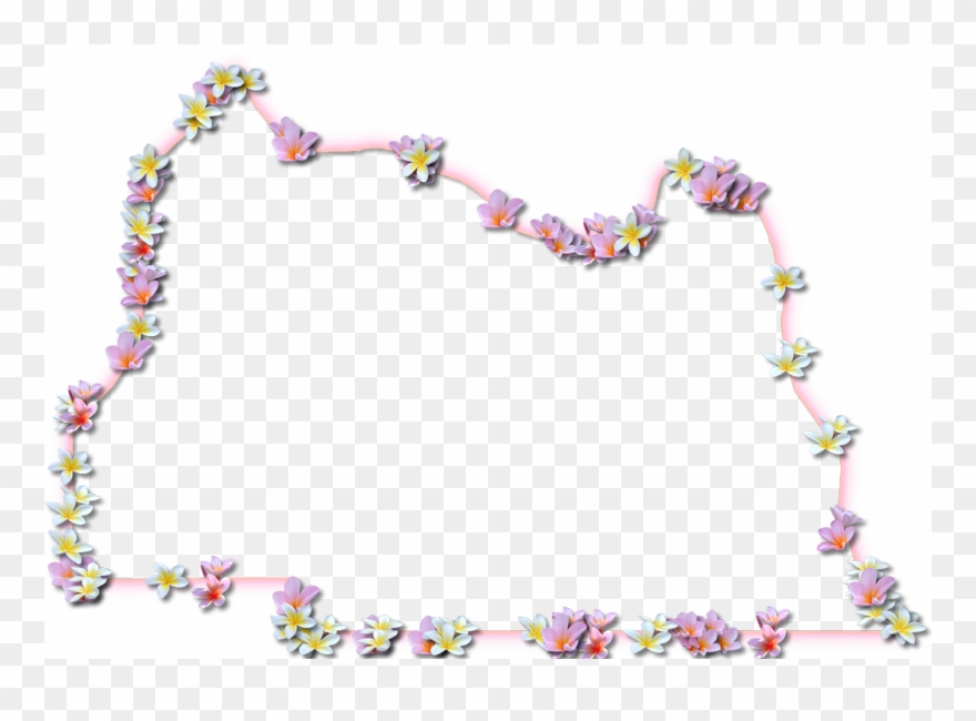 A Map Of Seminole With A Coral Color Glow Border And Clipart