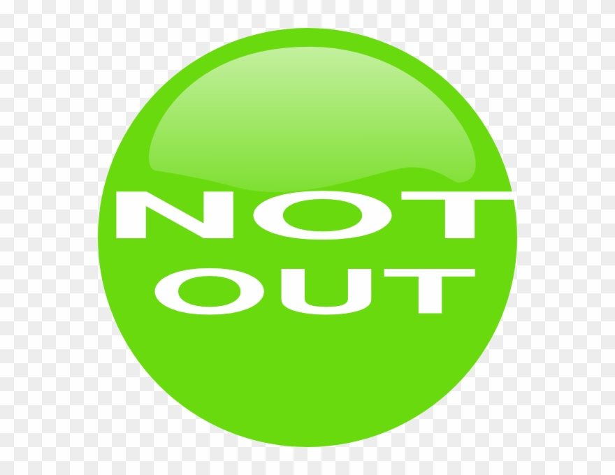 Not Out Clip Art - Png Download
