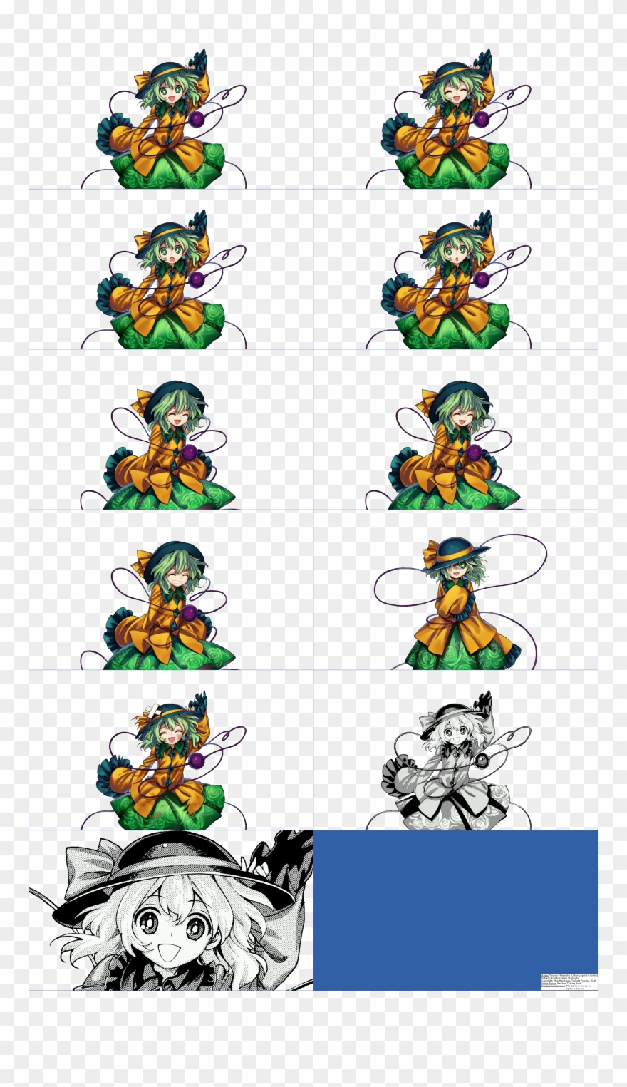 Click For Full Sized Image Koishi Komeiji's Portraits Clipart