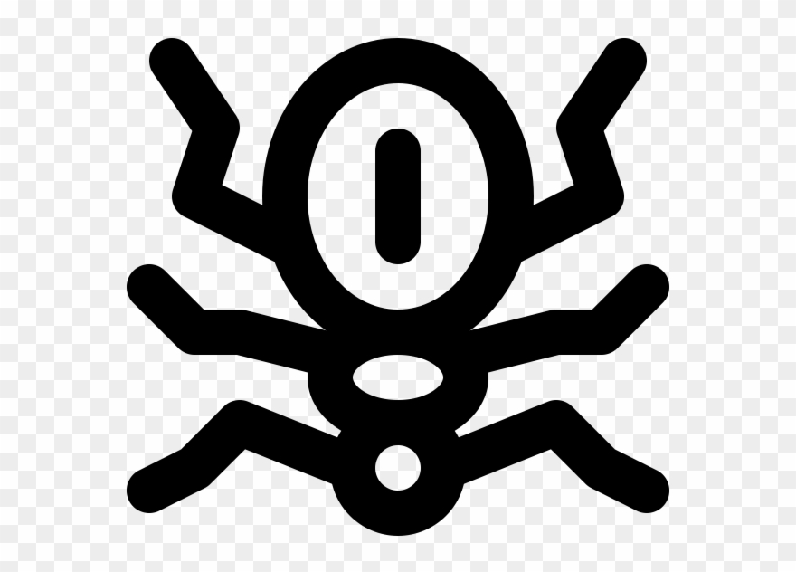 Black Widow Rubber Stamp Clipart