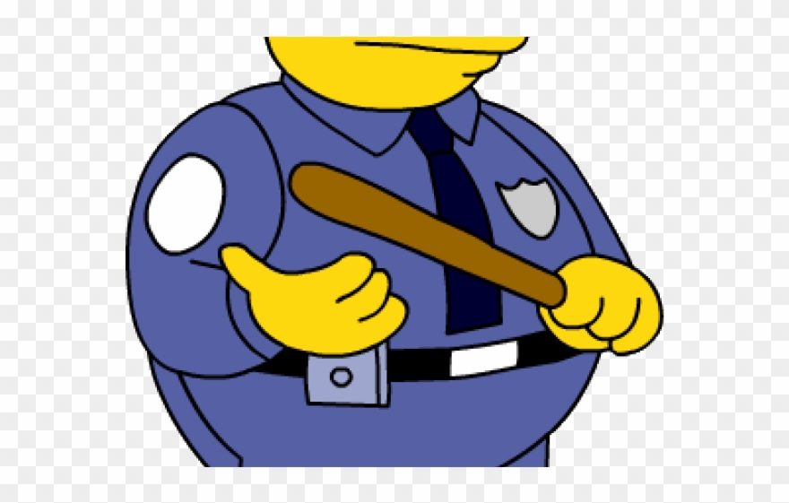 The Simpsons Clipart Police Officer - Png Download