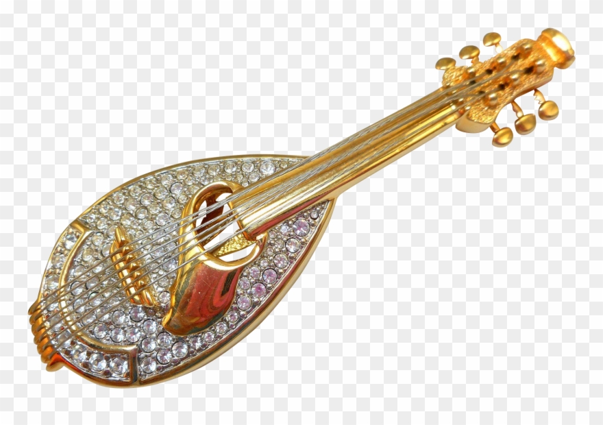 Swarovski Mandolin Brooch Clipart