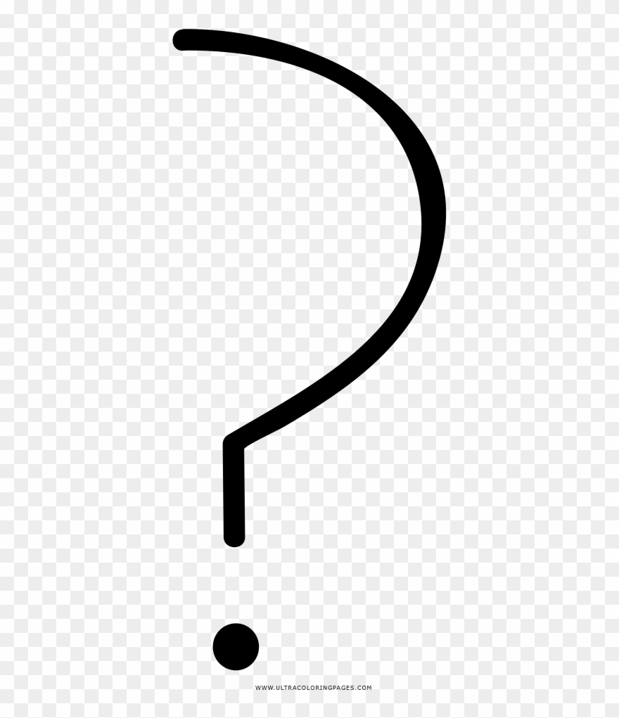 Question-mark Coloring Page Clipart