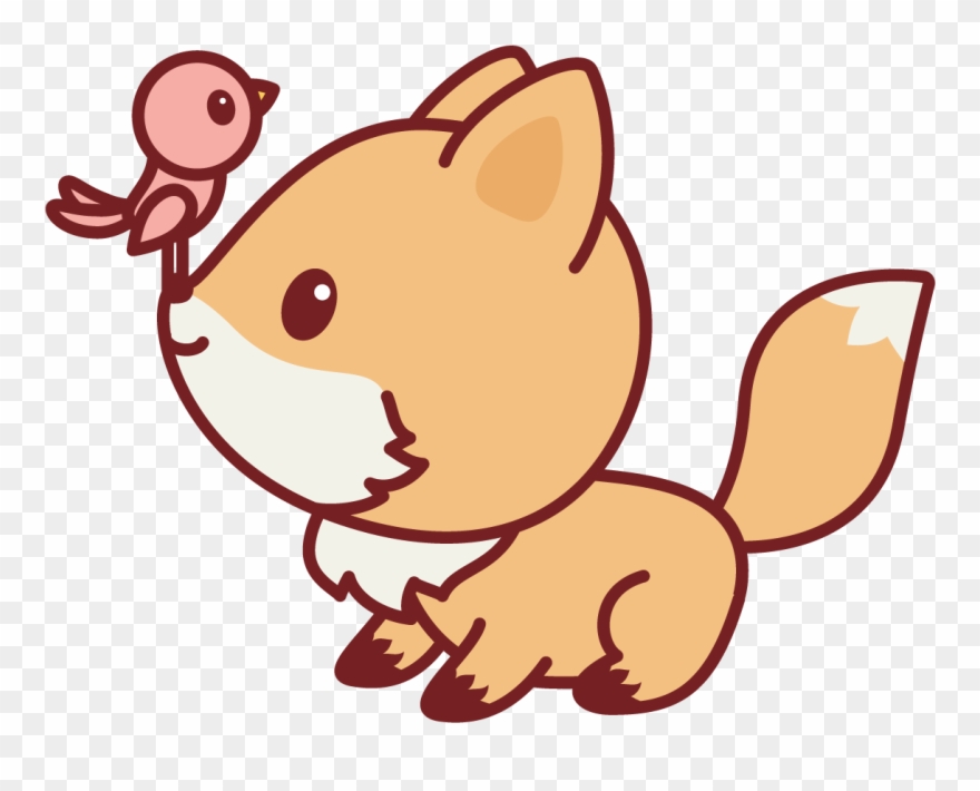 Bird Nerdy Fox Clipart