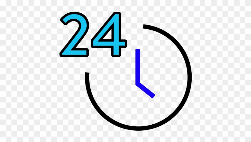 24 Clock Infographic Clipart