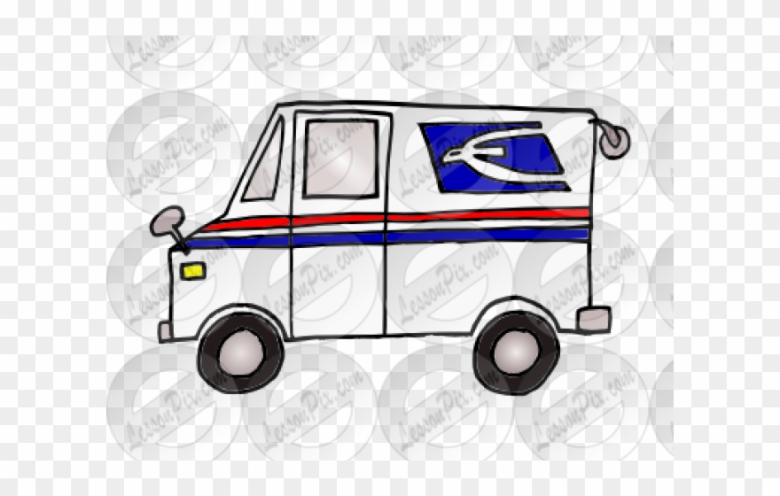 Mailbox Clipart Truck - Png Download