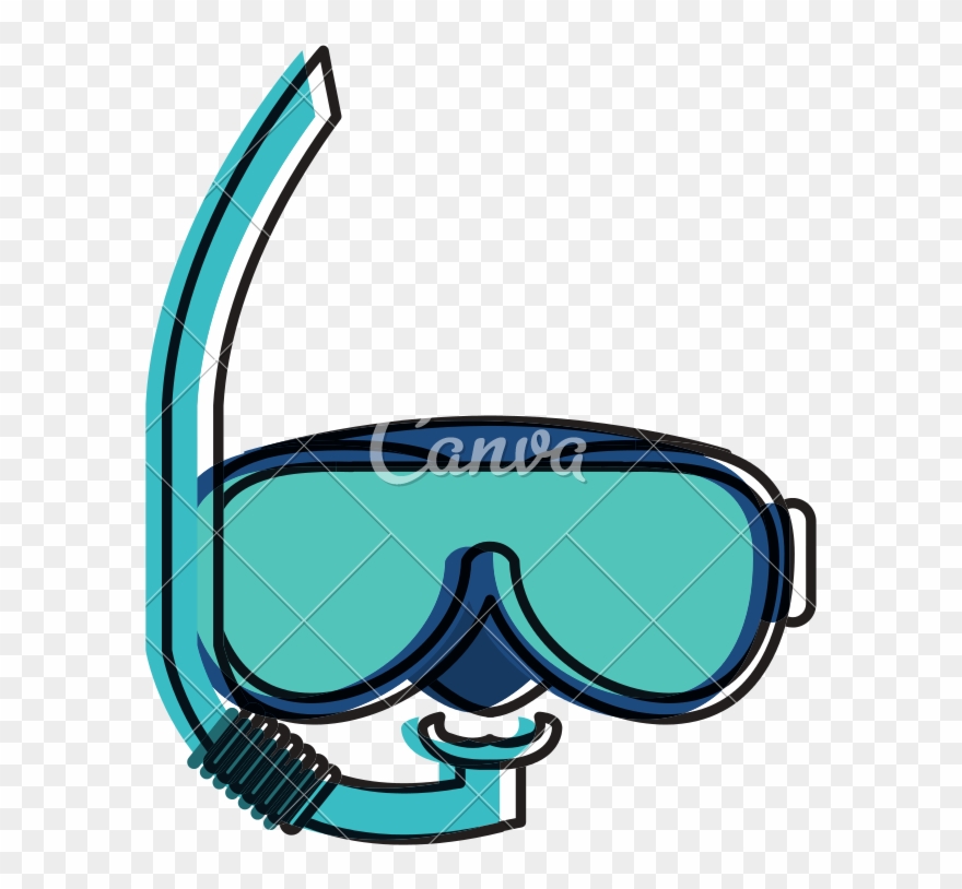 Snorkel Drawing Man Clipart