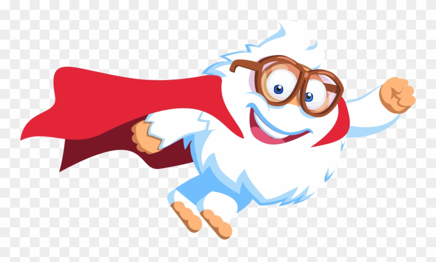 Yeti Superman Clipart