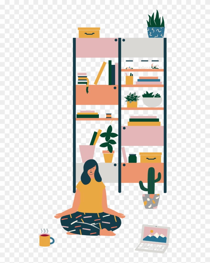 Naomi Wilkinson Pollen Place Shelves Yoga Clipart