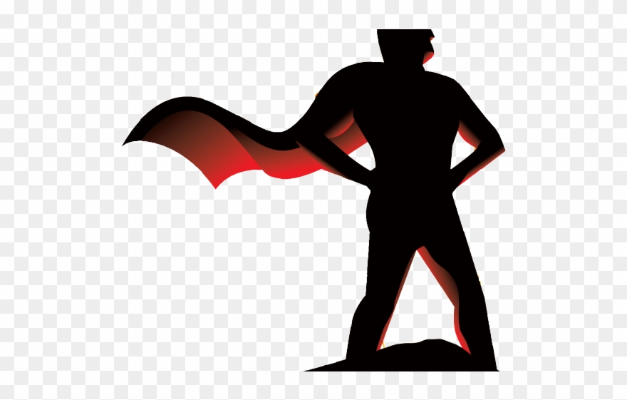 Hero Clipart Silhouette - Png Download
