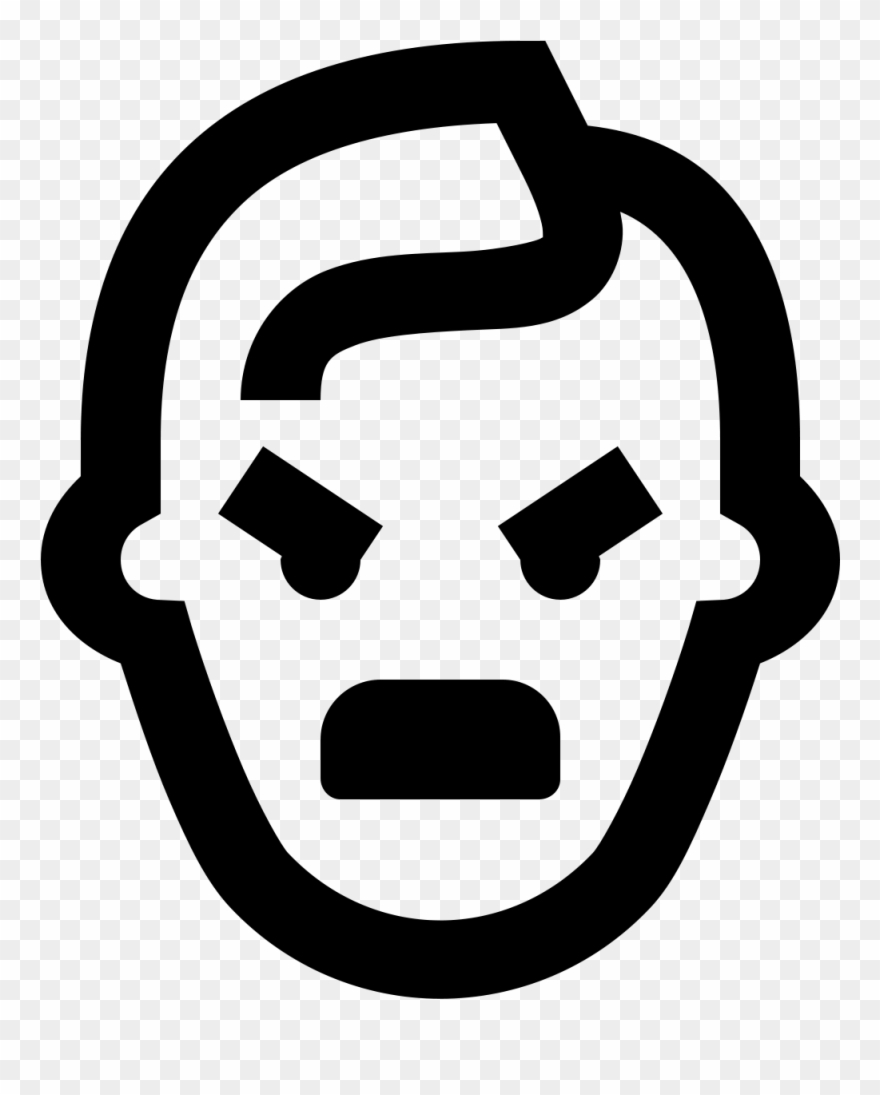 It's A Logo Of Swearing Male Reduced To An Image Of Clipart