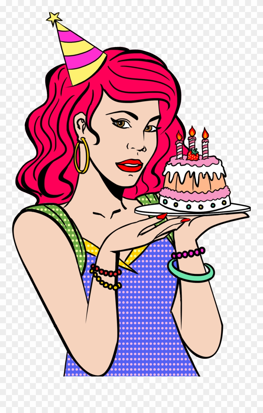 Pop Retro Hand Drawn Girl Png And Psd Clipart