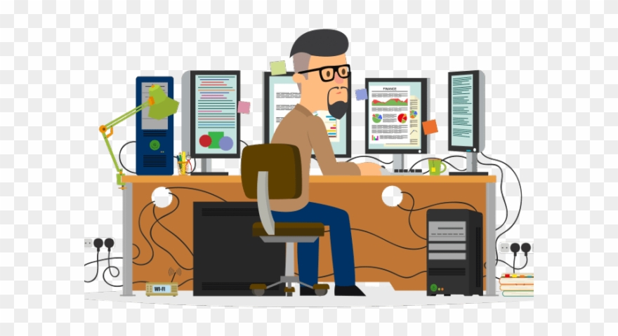 Desk Clipart Admin - Png Download