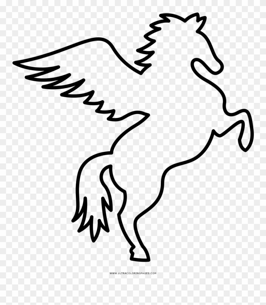 Pegasus Coloring Page Clipart