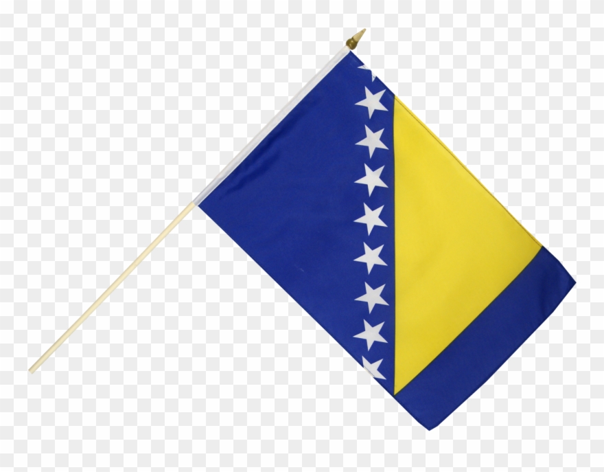 Buy Bosnia Herzegovina Stick Flags At A Fantastic Price Clipart