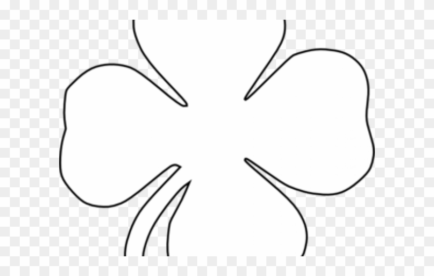 Clover Clipart Traceable - Png Download