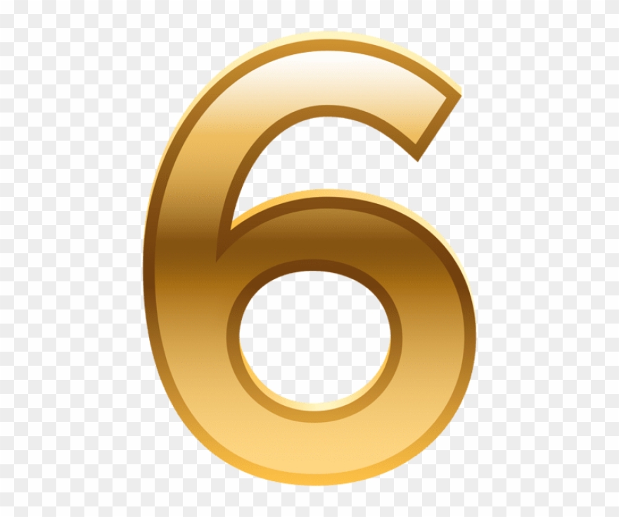 Free Png Download Number Six Golden Clipart Png Photo Transparent Png