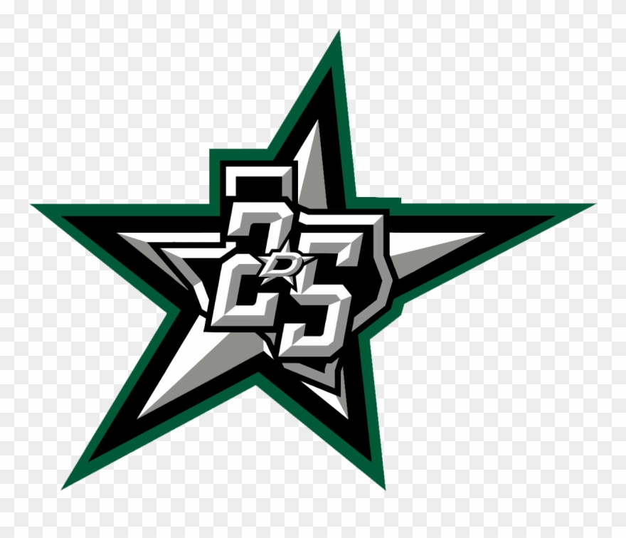 Stars Logo With D Replaced With 25th Aniversary Logo Clipart