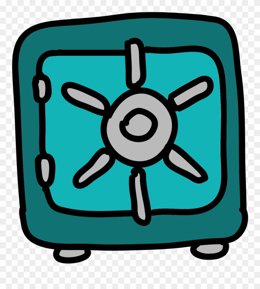 There Is A Safe Shape With A Square And A Circle In Clipart