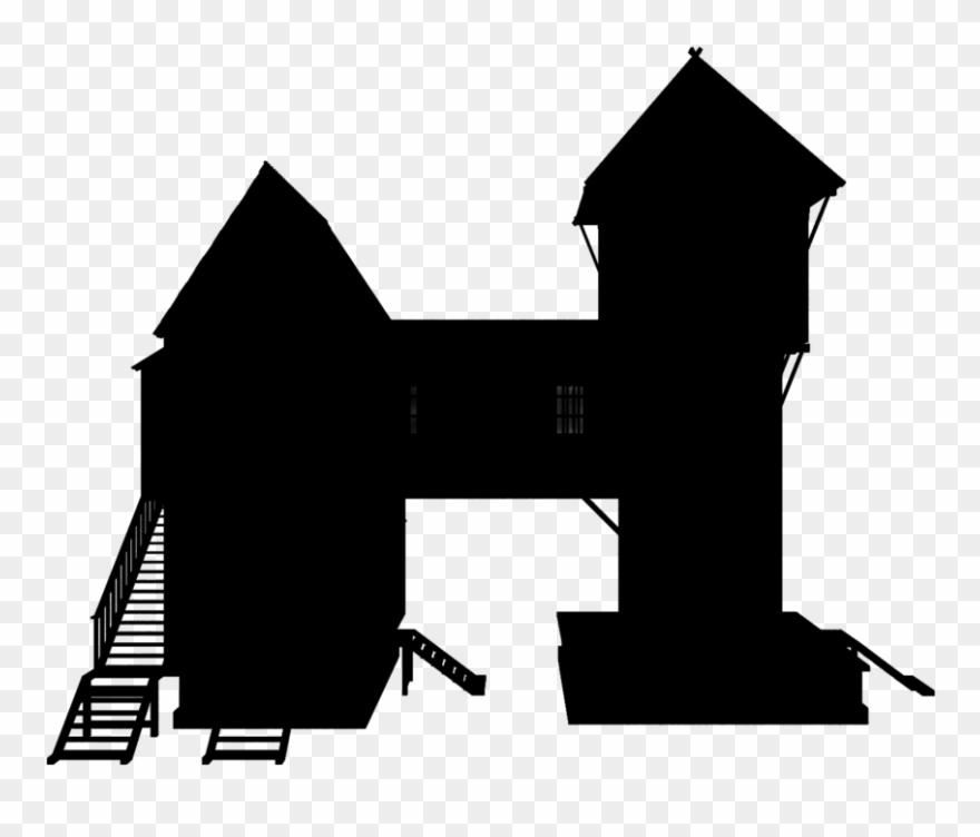 House Silhouette Clipart