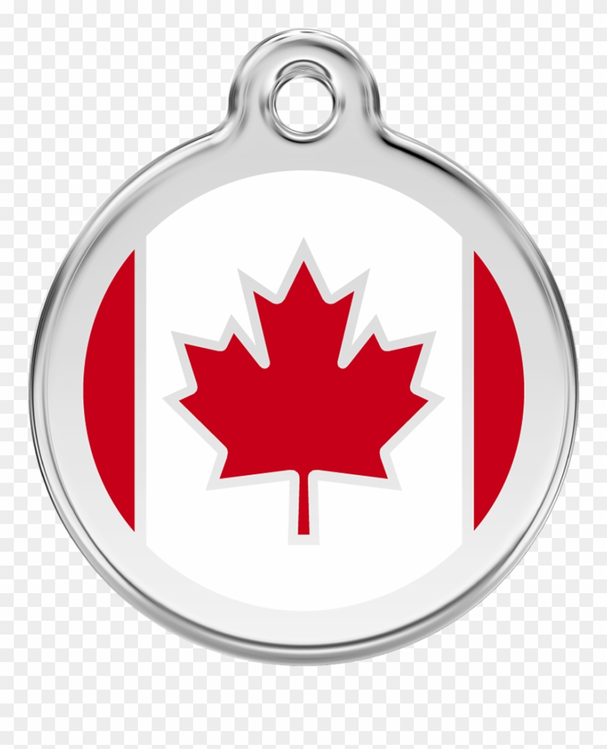 Canadian Flag Pet Tag Clipart