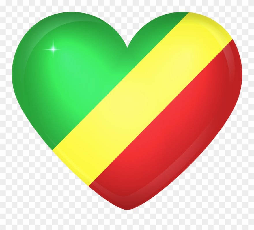Free Png Download Republic Of The Congo Large Heart Clipart
