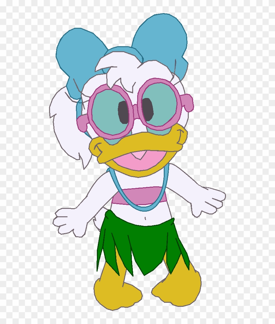 Lilly Duck Hula Clipart
