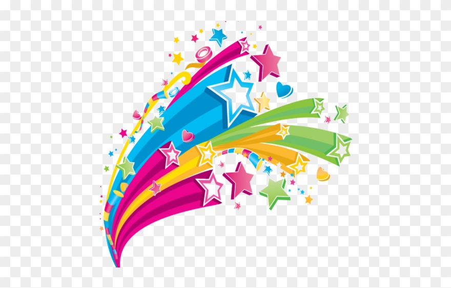 Falling Stars Clipart Vector - Png Download