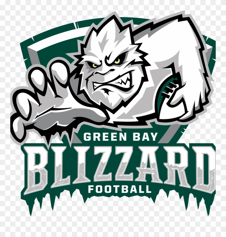 Green Bay Blizzard Football Clipart