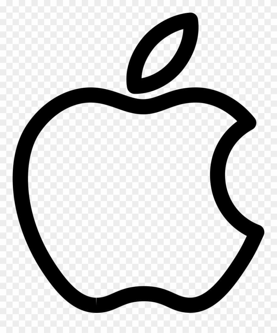Apple Bitten Outlined Logo Svg Png Icon Free Download Clipart