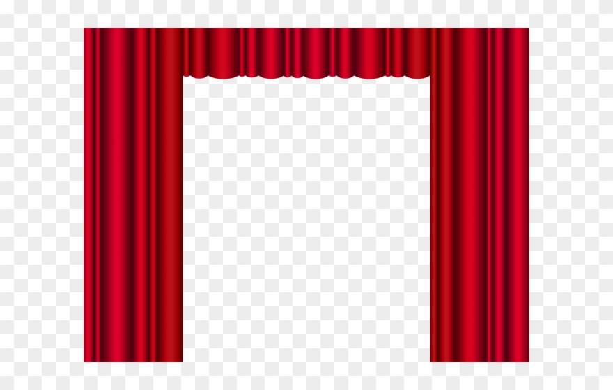 Curtain Clipart Golden Stage - Png Download