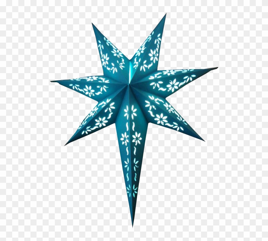 Handmade Paper Star 7 Pointer Handmade Paper Star On Clipart