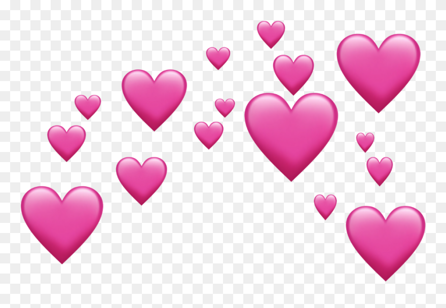 Free Png Download Pink Emoji Hearts Png Images Background Clipart