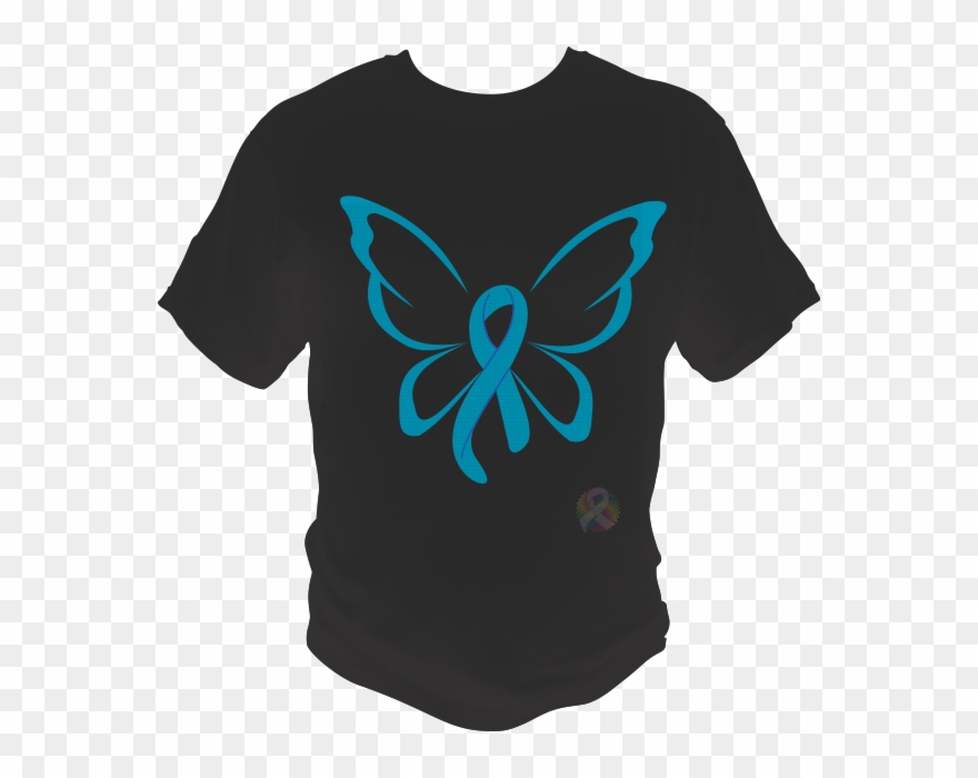 Awareness Butterfly Ribbon Clipart