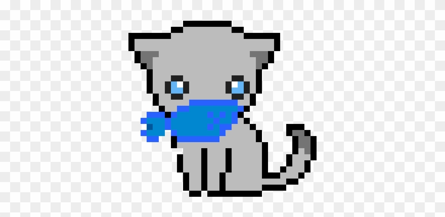 Hungry Kitty Pixel Clipart