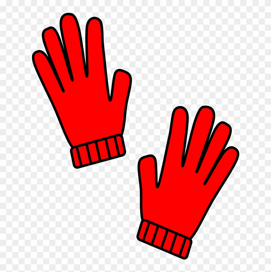 Gloves, Red Clipart