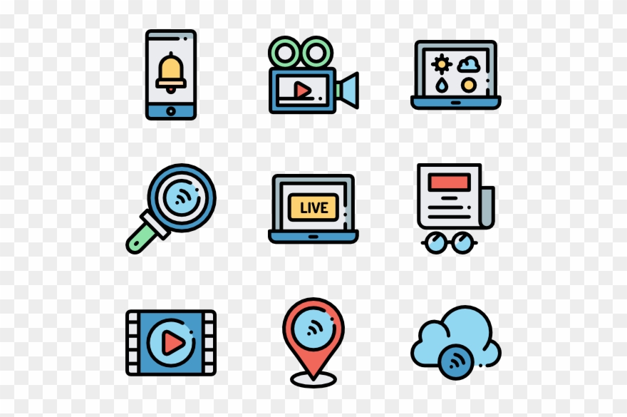 Vector Newspaper Journalism Clipart