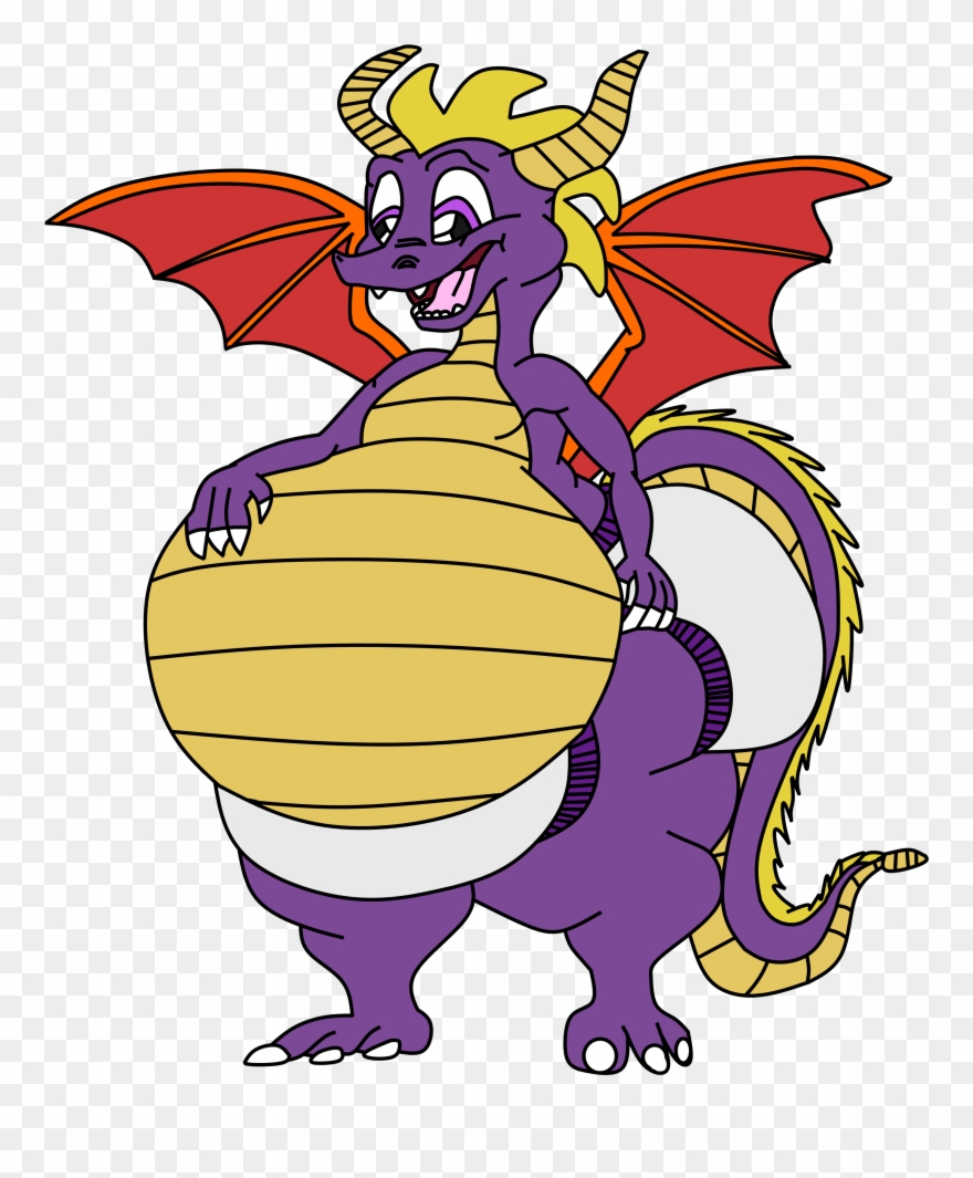 Fat Diapered Spyro Clipart