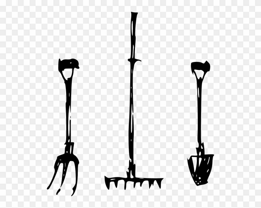 Triple Green Jade Farm Tools Clipart