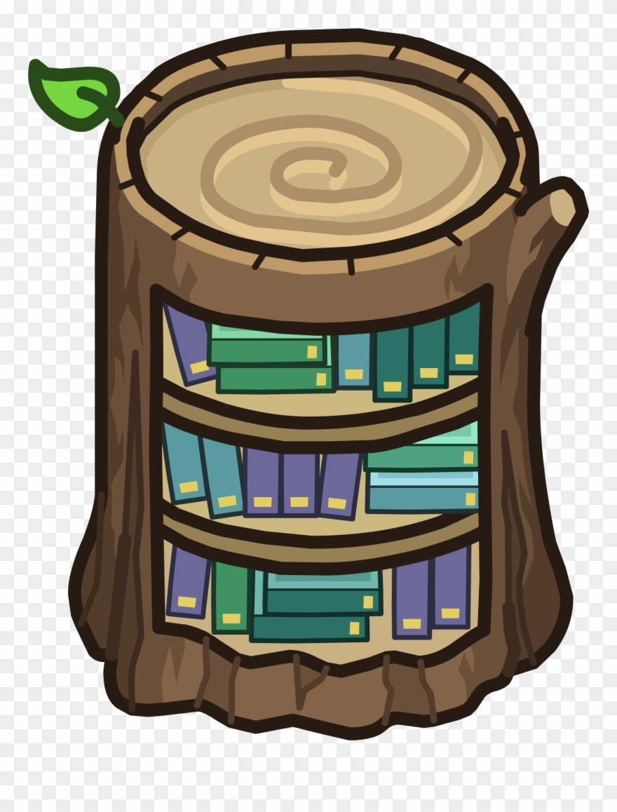Stump Bookcase Clipart