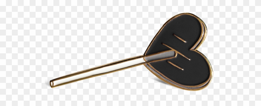 Licorice Heart Lolli Enamel Pin Badge Bomb Clipart