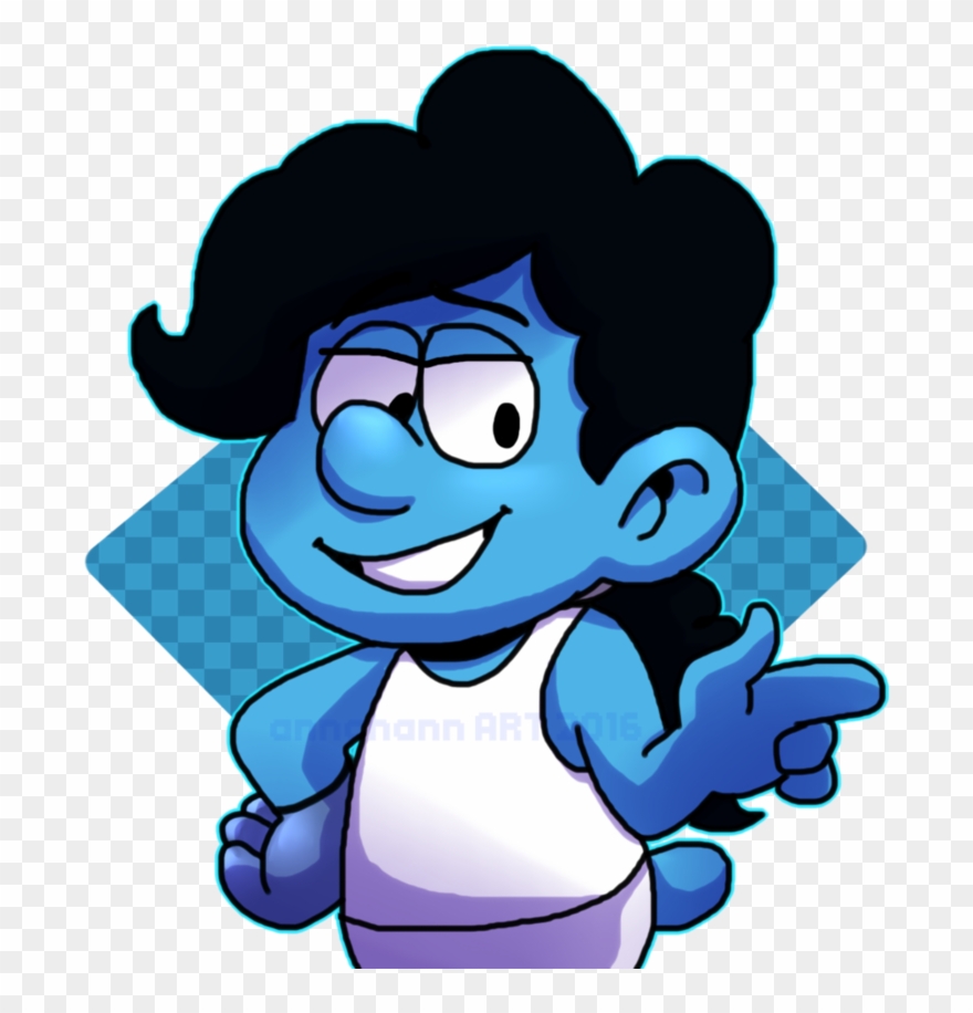 Glovey Smurf Tairusuku Clipart