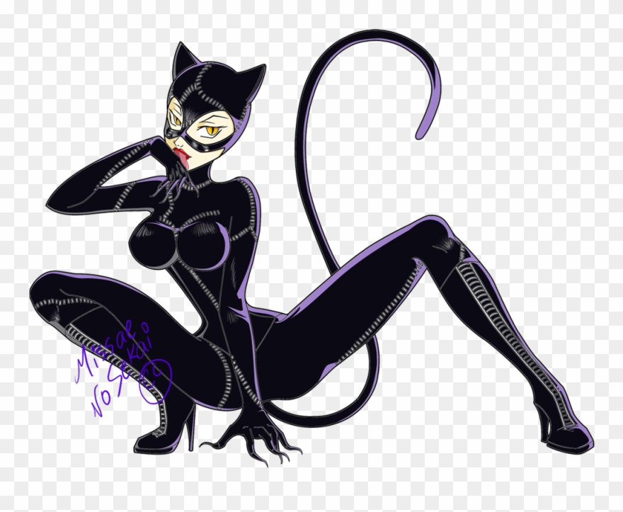 Graphic Library Stock Catwoman Color By Missae No Sekai Clipart