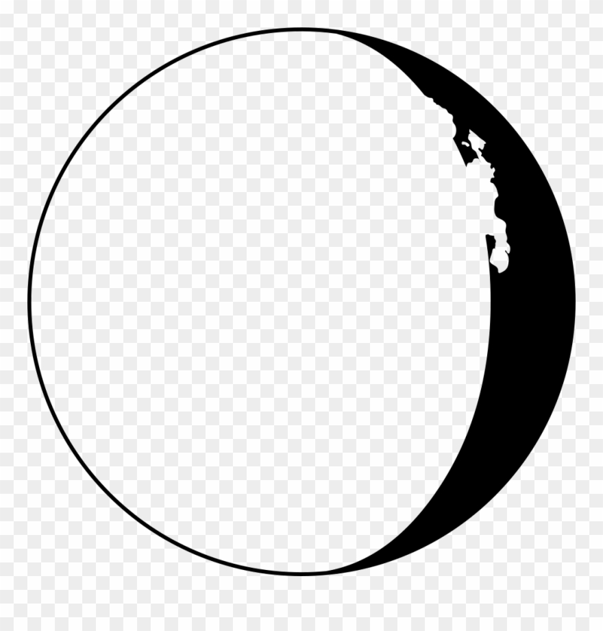 Half Moon Phase Circular Weather Symbol Svg Png Icon Clipart