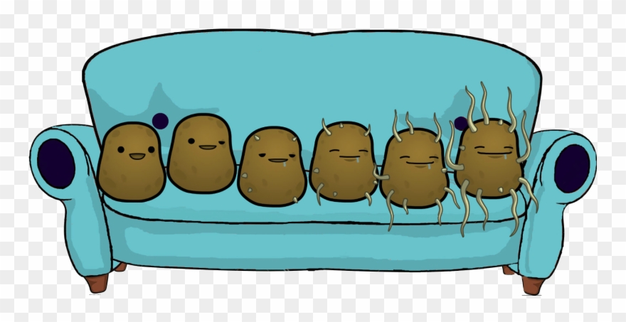 Clipart Tv Couch - Png Download