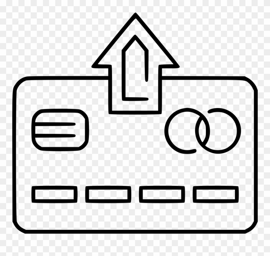 Arrow Up Credit Card Comments Clipart