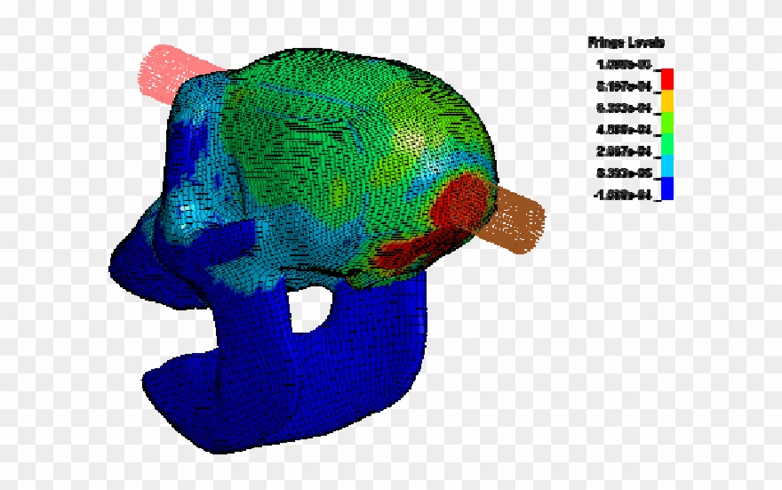 Fringe Plots For Strain At The Simulation Of Monkey Clipart