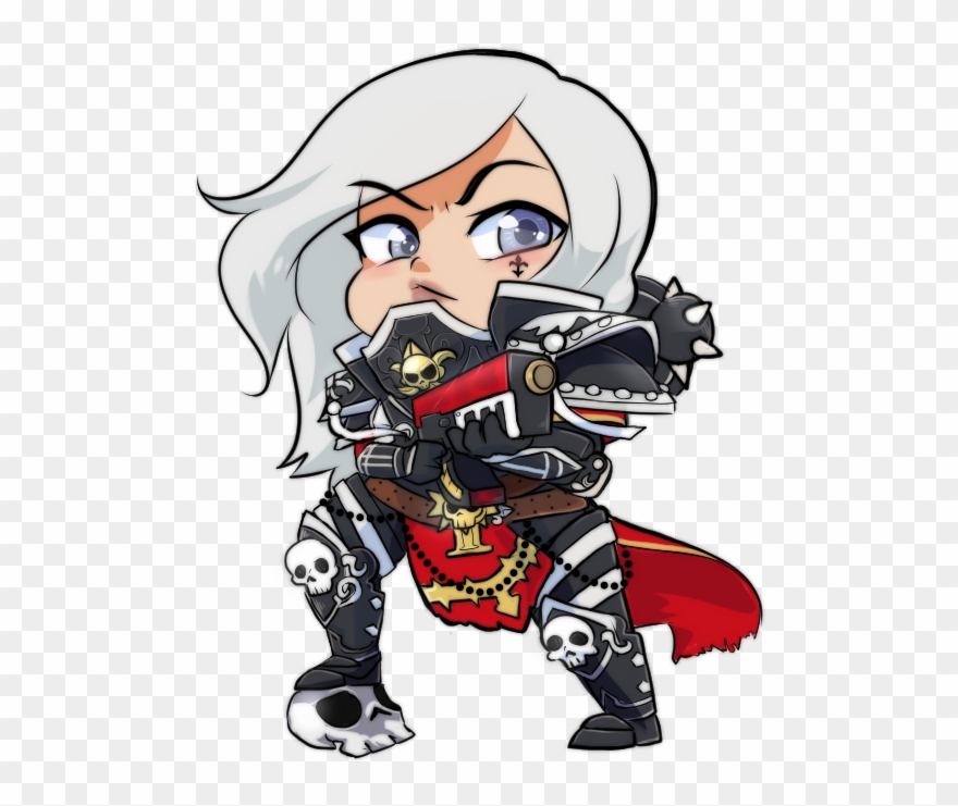 Battle Sister Sticker Clipart