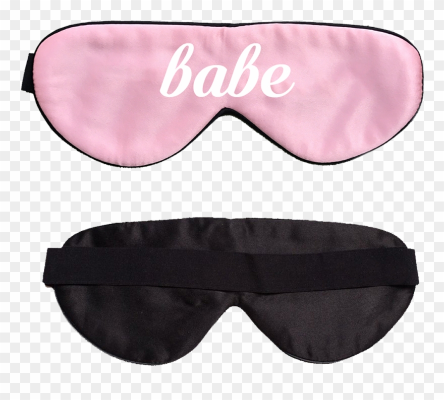 Babe Pink Silk Sleep Mask Clipart
